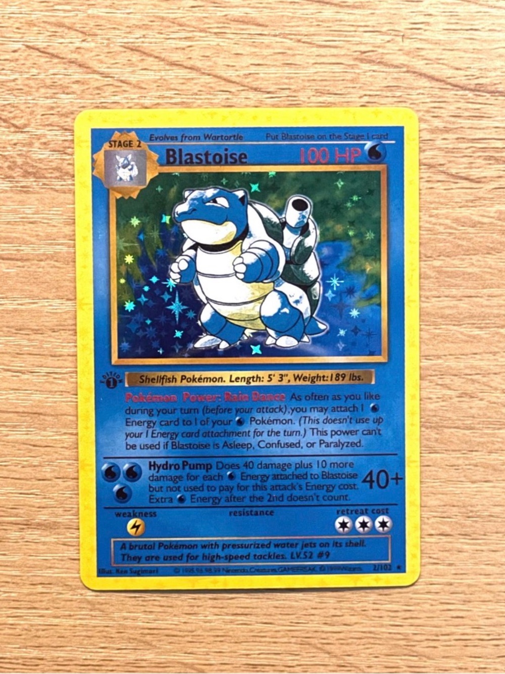 Blastoise base set vintage customized cards